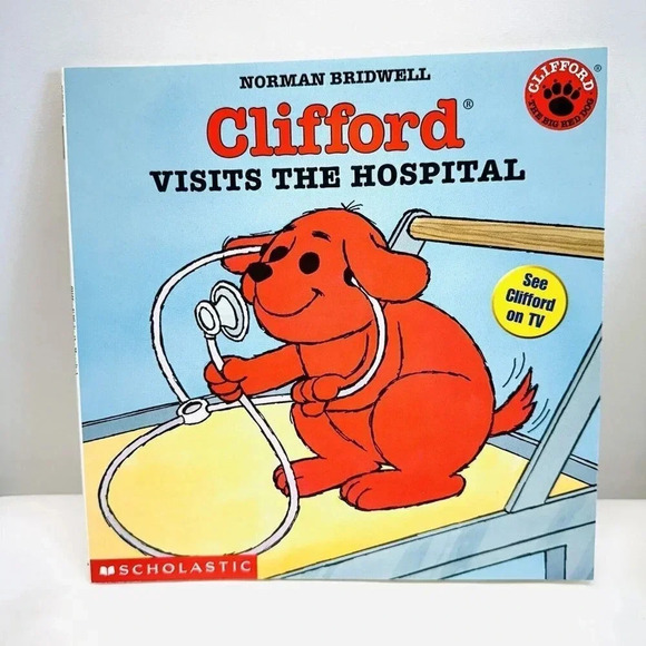 CLIFFORD'S VISITS THE HOSPITAL Paperback book by Norman Bridwell - Brand New - Picture 1 of 2